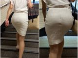 《再編集・価格改定》 No.686【2名・脹脛の筋肉が美しい美女のホワイトタイトスカート】