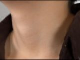 首フェチ動画　女性の首の接写ドアップ映像f342